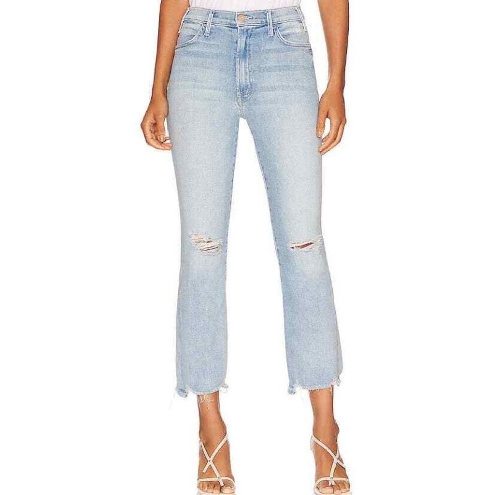 MOTHER The Hustler Ankle Chew Jeans Petal Plucker 27